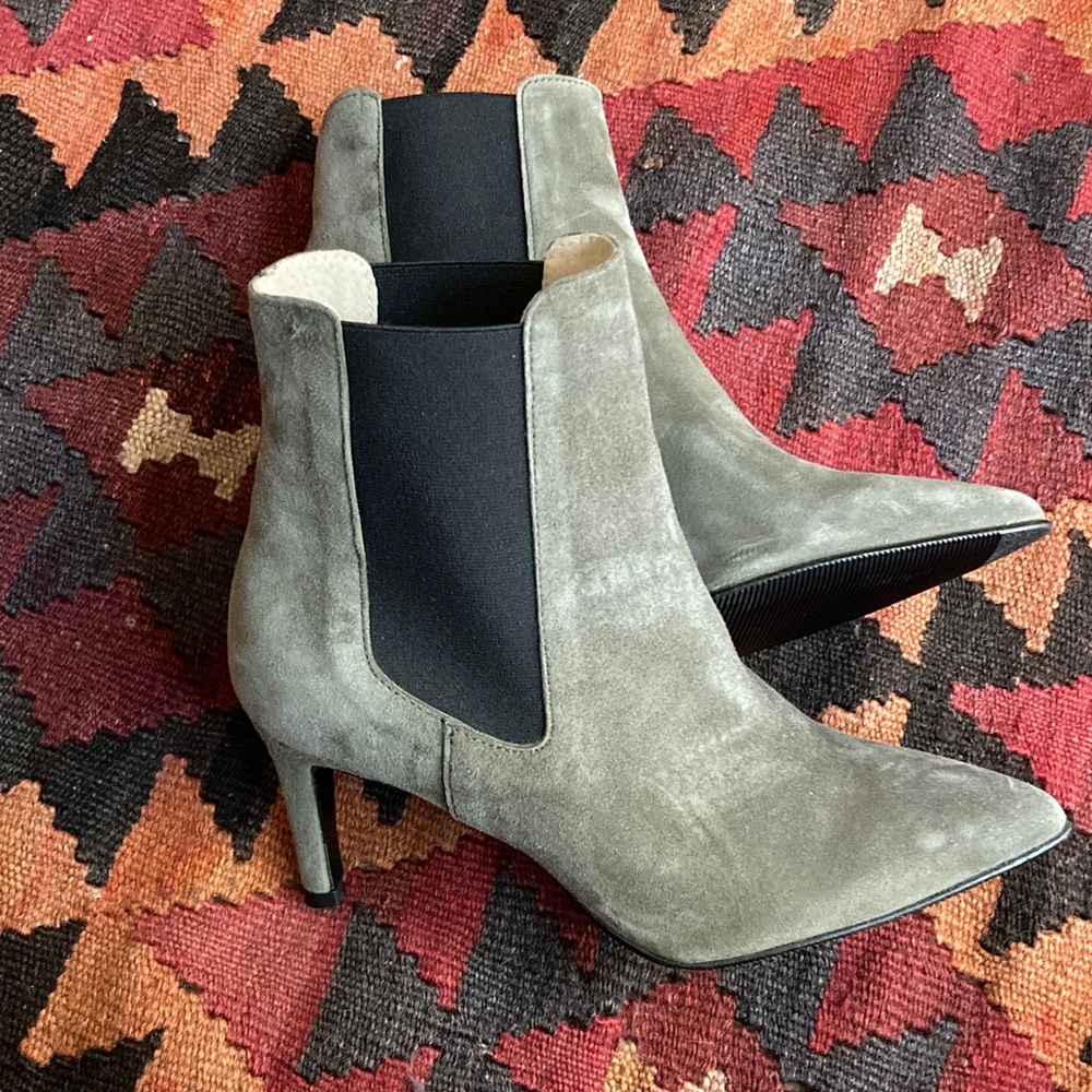 Suede ankle boots